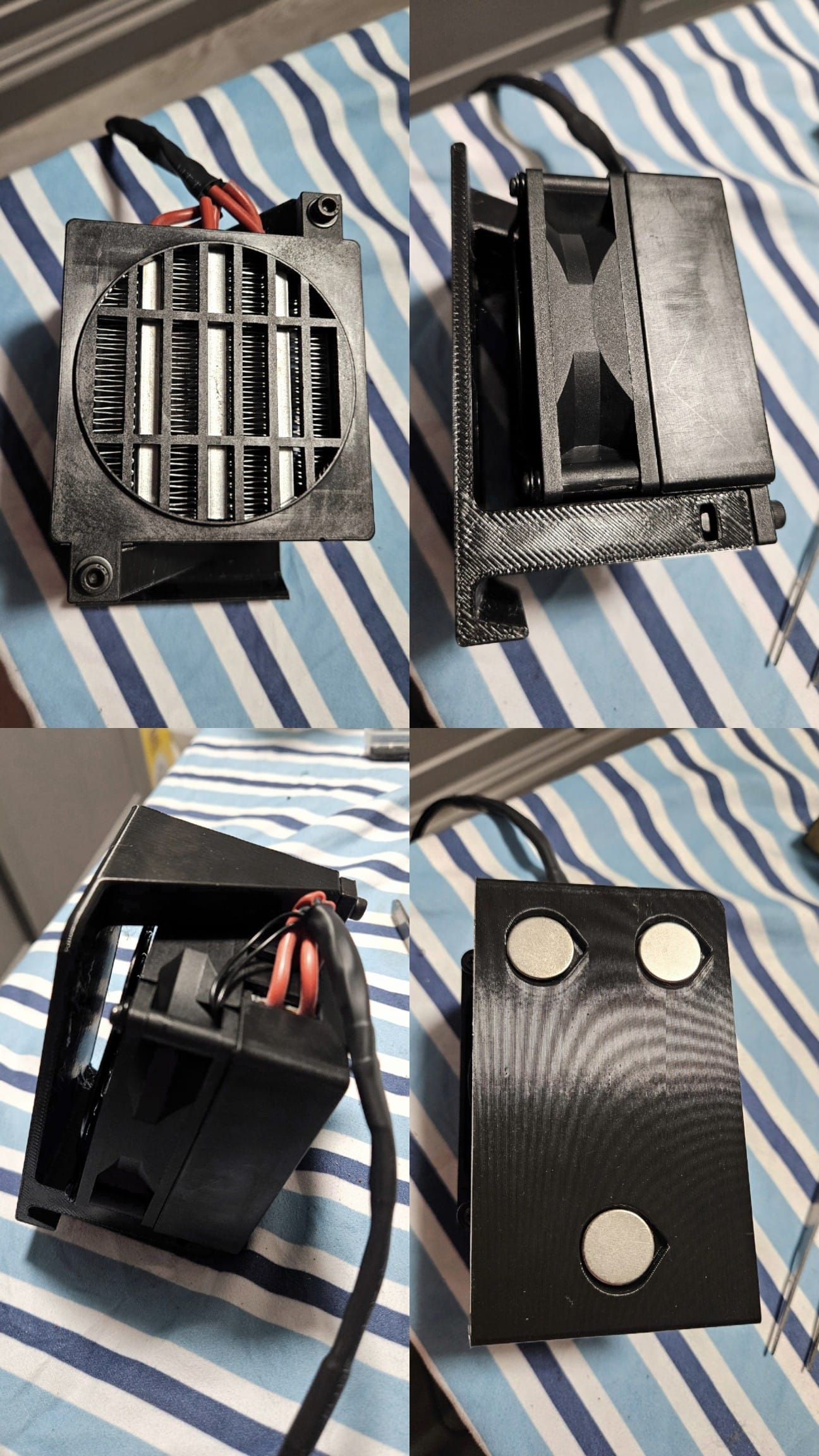 Prototyping the heater mount in PLA