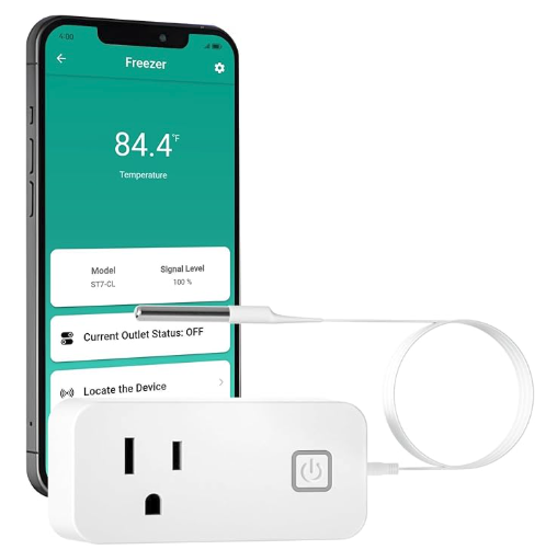 Bluetooth thermostatic socket with temperature probe